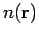 $n({\bf r})$