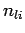 $\displaystyle n_{li}$