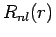 $R_{nl}(r)$