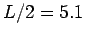 $L/2=5.1$