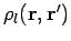 $\rho_l({\bf r},{\bf r}')$