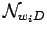 $\displaystyle {\mathcal{N}}_{w_{i}D}$