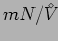 $mN/{V^{\!\!\!\!\!\!\:^\diamond}}$