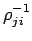 $\rho^{-1}_{ji}$