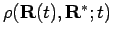 $\rho({\bf R}(t),{\bf R}^*;t)$