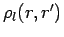 $\rho _l(r,r')$