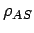 $\displaystyle \rho_{AS}$