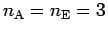 $n_{\rm A}=n_{\rm E}=3$