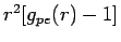 $r^2[g_{pe}(r)-1]$